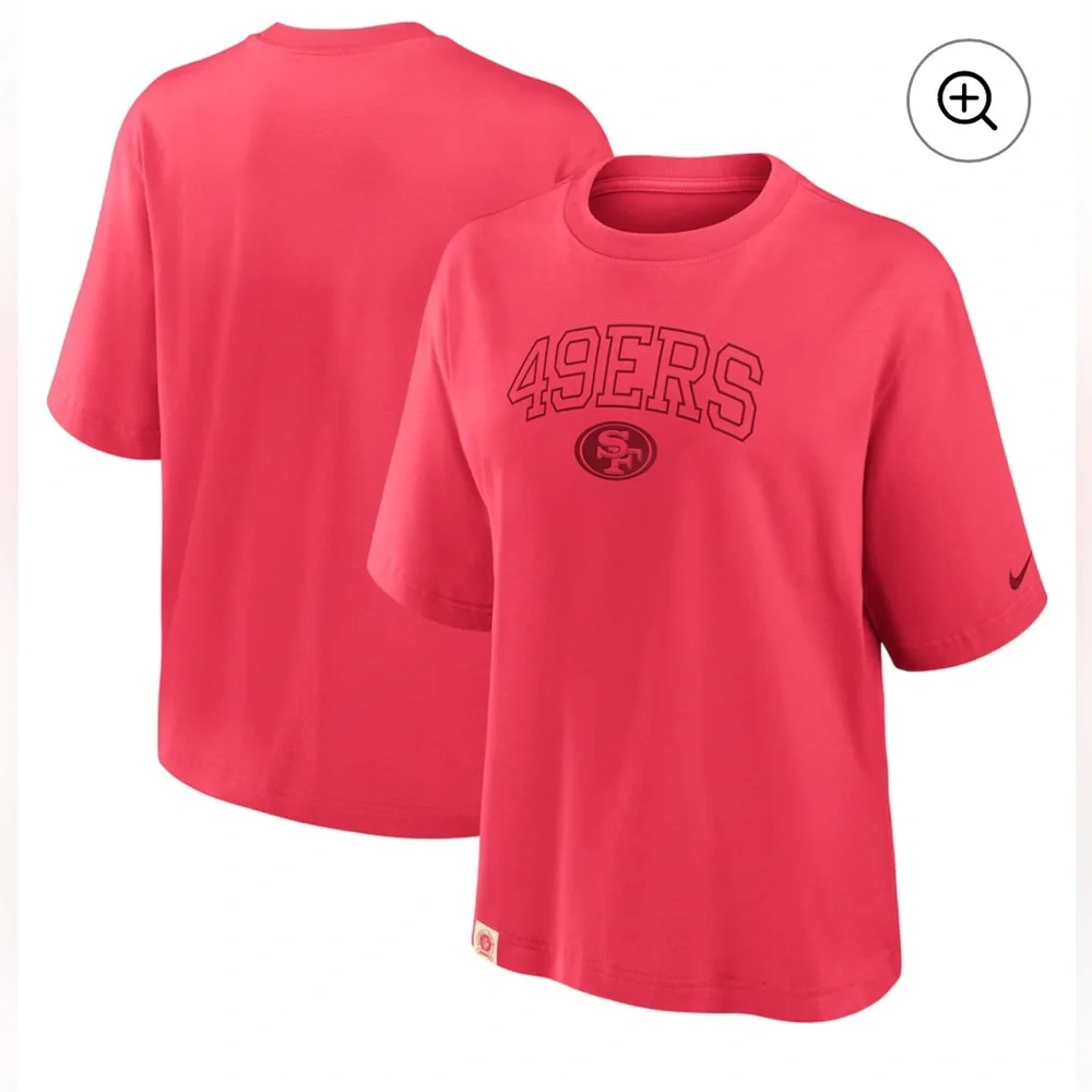 Nike San Francisco 49ers Glory Arch Boxy T-Shirt Women’s S NFL Tee